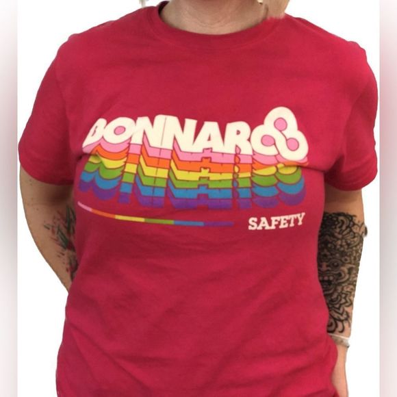 Gildan Tops - BONNAROO T-Shirt | Hot Pink Safety Tee Shirt Top | VGUC | 2019 | Sz S | Small